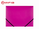 Colored PP Elastic Folder - Pink