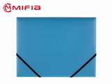 Colored PP Elastic Folder - Blue 