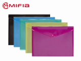 PP Translucent Envelope Folder with Button Snap