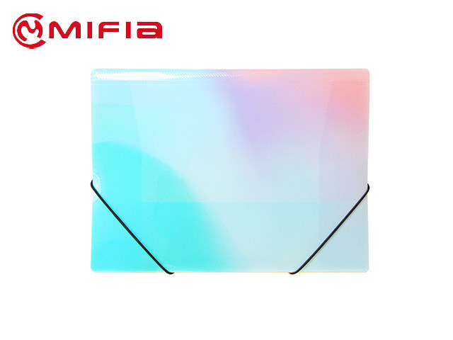J-MFO-4-Diagonal-Line-Texture-PP-Elasticated-Folder