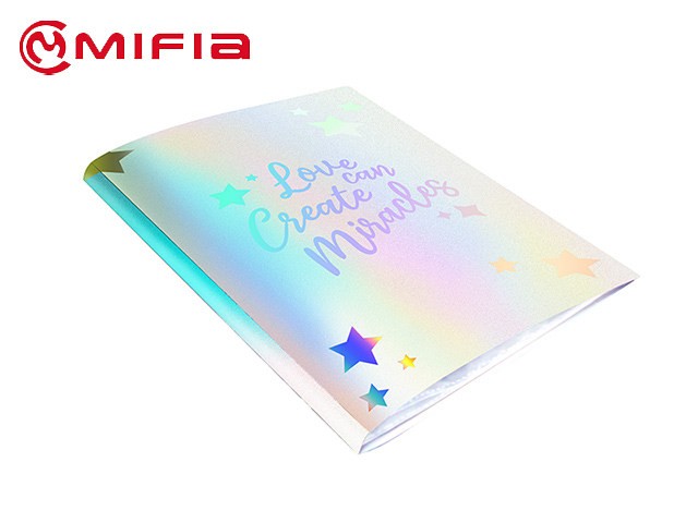 LY-MFO-009PR-Sandy-Laser-Metallic-Display-Book-with-Special-Laser-Printing--